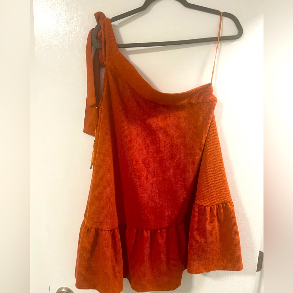 Free People One Shoulder Mini Dress Size S